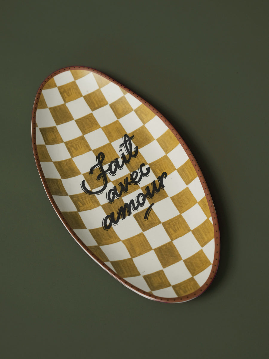 Checkered Platter – The Ink Bucket