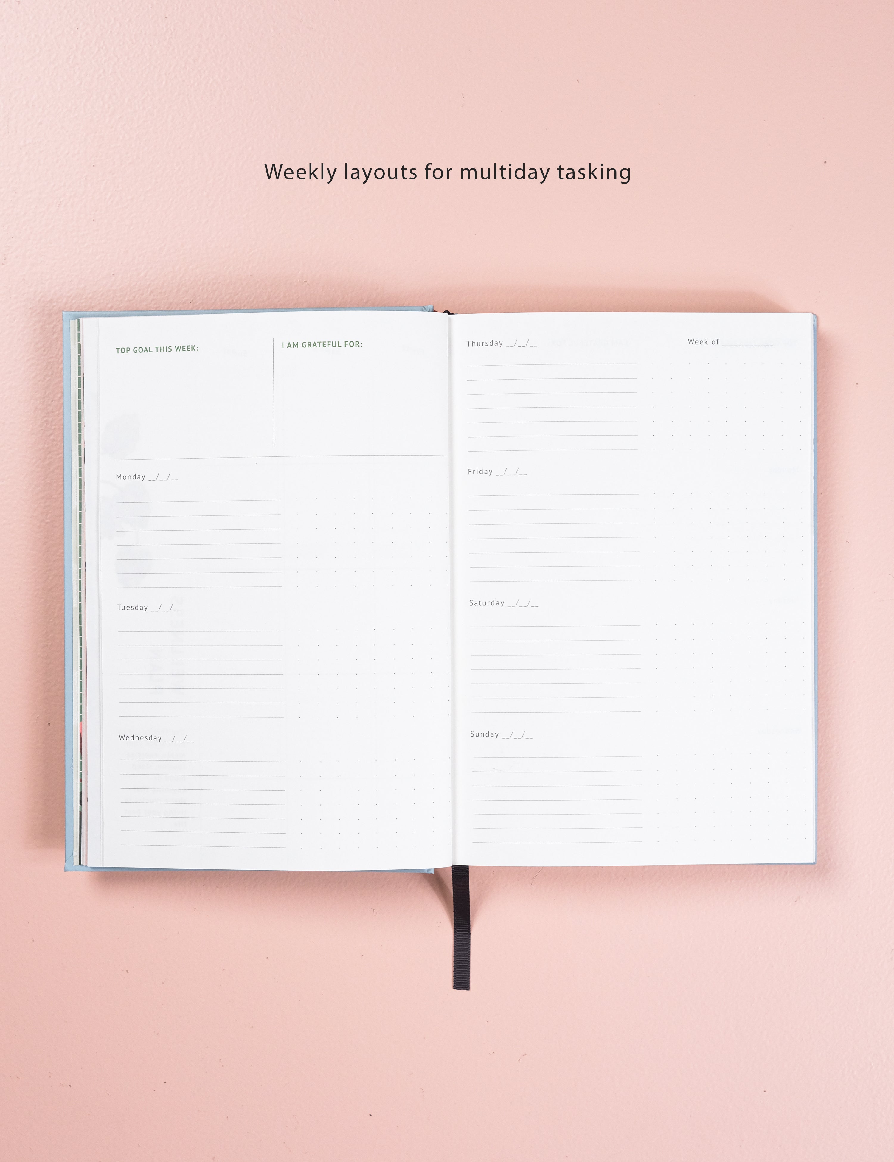 Simple Undated Planner Undated Yearly Planner | The Good Life – The Ink Bucket